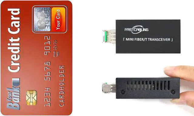 Alt view image 5 of 5 - Gigabit Fiber to Ethernet Media Converter Kit, LC Single Mode, Up to 20km Fiber Opitc Network, Point-to-Point, Plug & Play, Complete Kit, Compact Converter, Industrial SFP Modules, US/EU Adapters