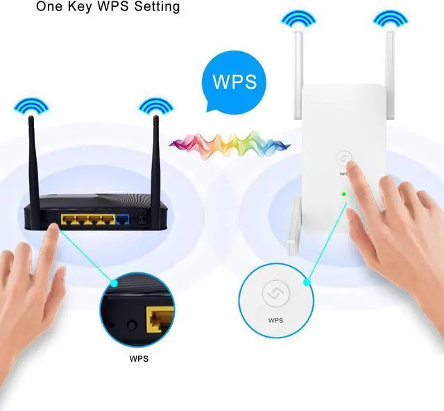 Alt view image 4 of 5 - WiFi Extender WiFi Booster Repeater - 2022 release Covers up to 8500 sq.ft.50 Devices 1200Mbps Dual Band Internet Booster 5G 2.4G WiFi Extenders Signal Booster for Home, Internet Extender WiFi Booster