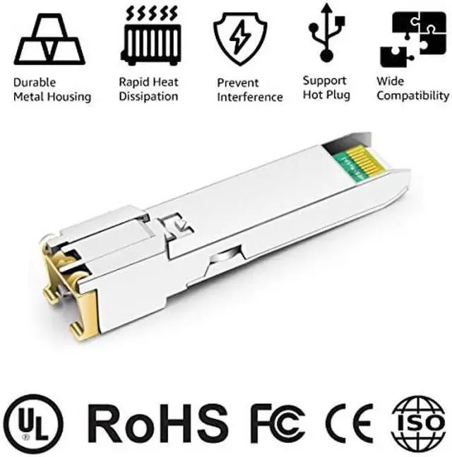 Alt view image 3 of 5 - OPSTRAN 1000BASE-T SFP to RJ-45 Copper Transceiver Module Compatible with Palo Alto Networks PAN-SFP-CG 100m Cat5e/6
