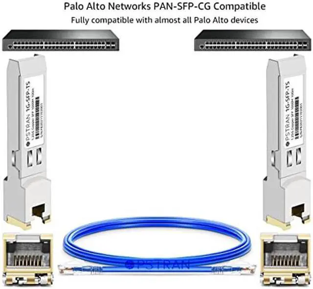 Alt view image 4 of 5 - OPSTRAN 1000BASE-T SFP to RJ-45 Copper Transceiver Module Compatible with Palo Alto Networks PAN-SFP-CG 100m Cat5e/6