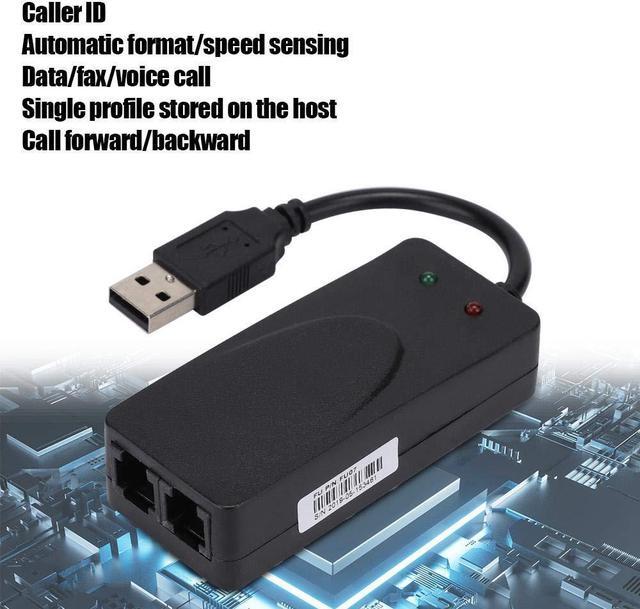 Alt view image 4 of 5 - Normal Dual Port USB2.0 56K External Modem - Fax, Internet & Auto Fax Support for Windows 98 to 10