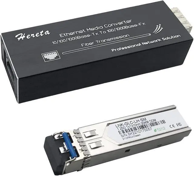 Main image of Industrial Hardened Gigabit Fiber Media Converter with Single Mode Dual Fiber SFP/LC Module 10/100/1000Base-TX to 100/1000Base-Fx Mini Ethernet Media Converter USB Type C Power Input