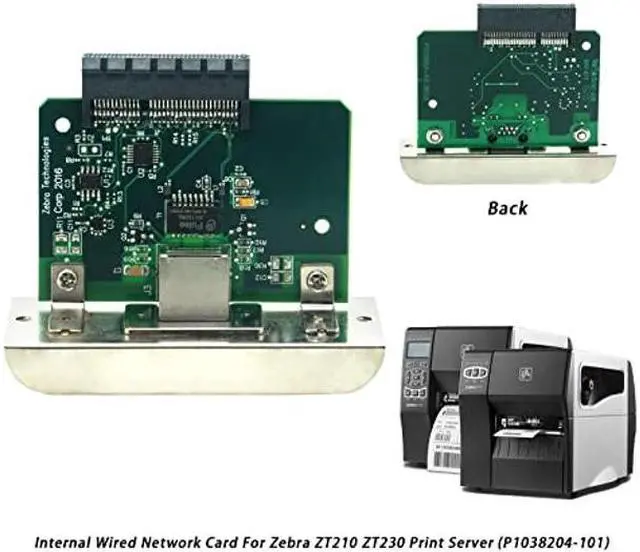 Alt view image 2 of 5 - LANADO Network Card for Zebra ZT210 ZT220 ZT230 Label Printer,Internal Ethernet Print Server(P1038204-101)