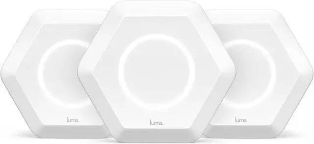 Main image of Luma Whole Home WiFi (3 Pack - White) - Replaces WiFi Extenders and Routers, Free Virus Blocking, Free Parental Controls, Gigabit Speed
