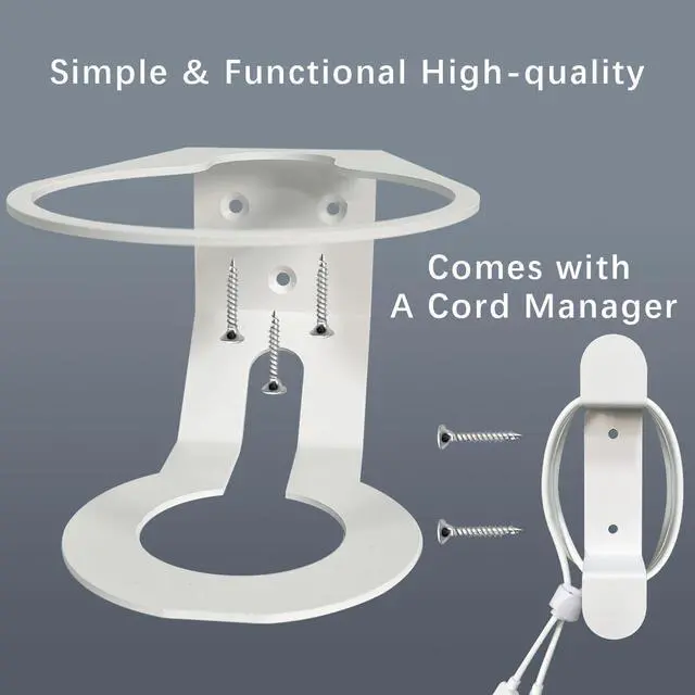 Alt view image 5 of 5 - Compatible Wall Mount Deco WiFi 7 Wall Mount, 2 PACK Sturdy Metal Made Mount Stand Holder for DecoBE75/BE85/BE95/BE17000/BE22000/ Whole Home Mesh WiFi 7 Space-Saving Wall Hanging Bracket Holder