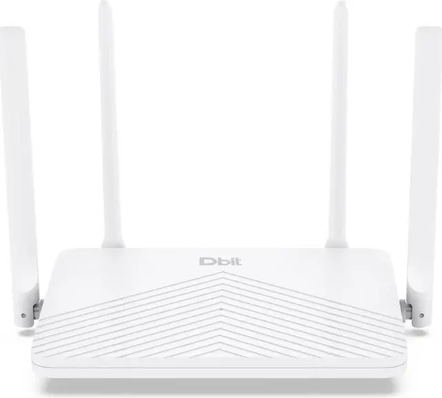 Main image of DBIT AC1200 Dual Band WiFi Router 1200Mbps Wireless Internet Router, 4 x 10/100/1000 Mbps Gigabit Ethernet Ports, Supports EasyMesh, Guest WiFi, Access Point Mode, IPv6 and Parental Controls