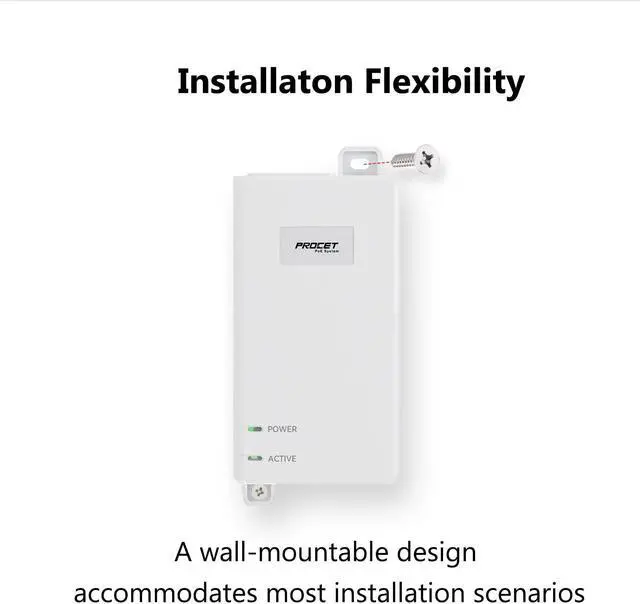 Alt view image 4 of 5 - 10Gbps PoE++ Injector 60W IEEE802.3bt/at/af Compliant, Supplies PoE(15.4W) or PoE+(30W) or PoE++(60W) Power Over Ethernet Distances Up To 328ft, PoE Injector Adapter for Camera/Access Point, EN60GB-10