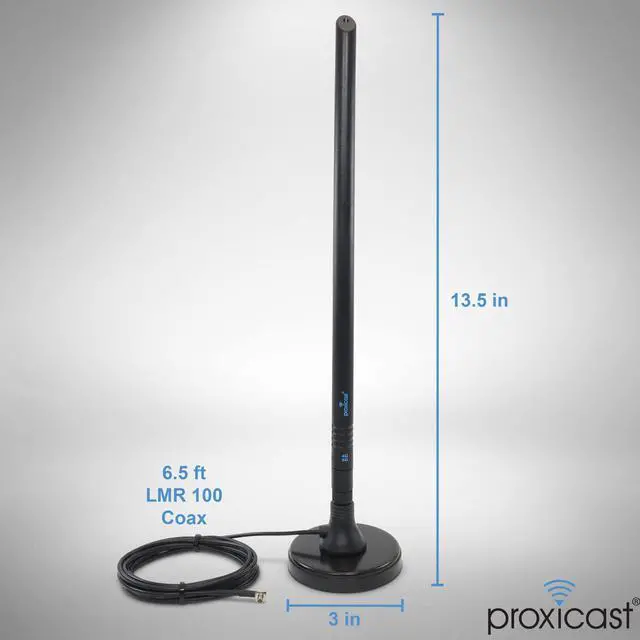 Alt view image 2 of 5 - Proxicast 8 dBi 4G/5G External Magnetic High Gain Cell Antenna Compatible with AT&T Nighthawk M6/MR6110 & MR6500, M5/MR5200, M1/MR1100, Verizon 8800L & Hotspots with TS9 Connectors (ANT-006-TS9-2PK)