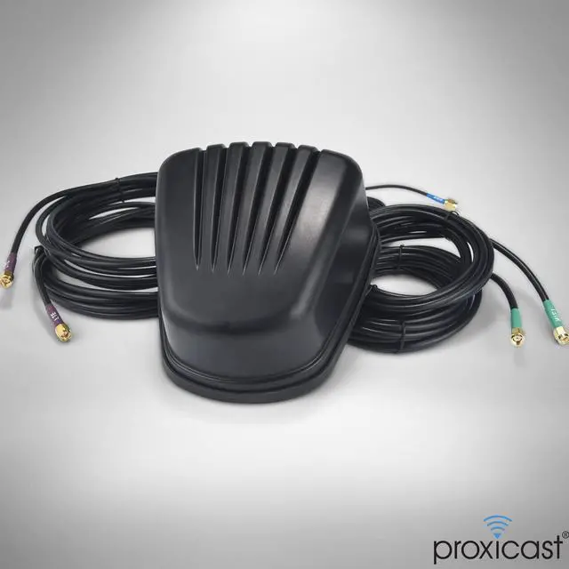 Alt view image 2 of 5 - Proxicast 5-in-1 Pro-Grade Low-Profile 2x2 MIMO 4G/5G + Wi-Fi + GPS Screw Mount Combination Vehicle Antenna Compatible with Cradlepoint, Digi, Peplink and Other Modems/Routers (Gibraltar ANT-510-221)
