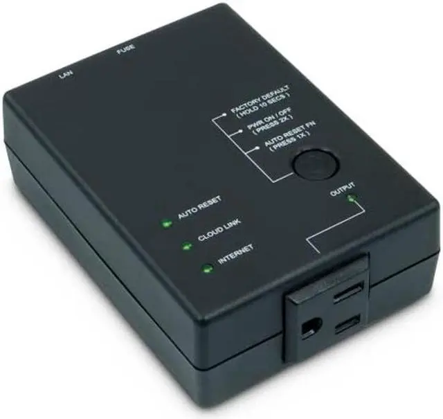 Main image of ezOutlet5 - Internet Enabled IP & Wi-Fi Remote Power Switch with Automatic Reboot - iOS | Android | Cloud | Web Controllable - Single AC Power Outlet - Model EZ-72b
