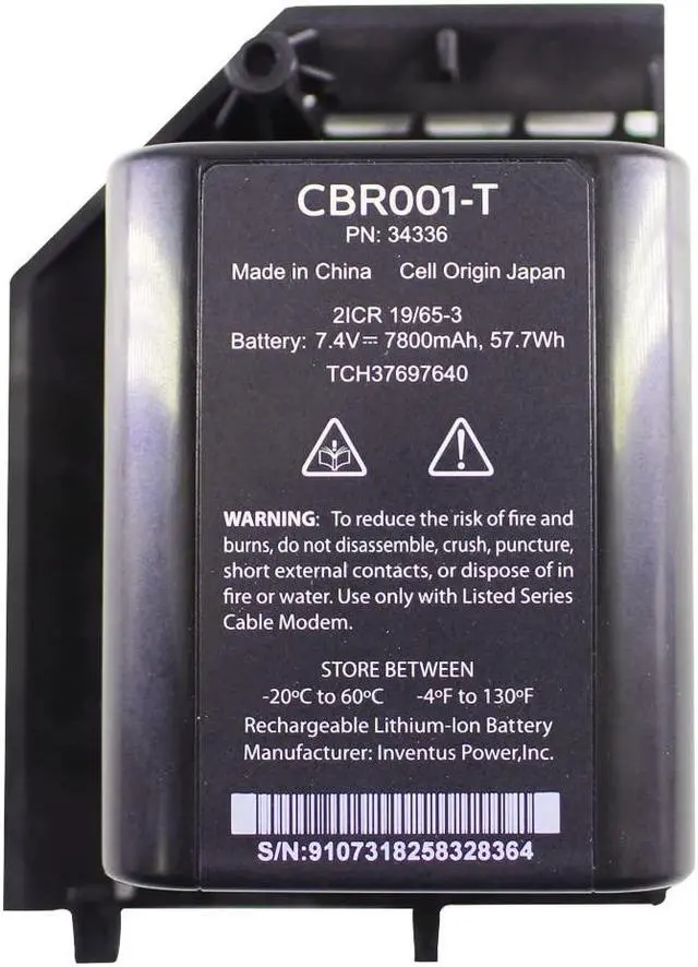 Alt view image 3 of 5 - PULADU New CBR001-T for Comcast xfinity Power Cable Modem Battery 7.4V 7800mAh PN34336 Inventus TCH37697640