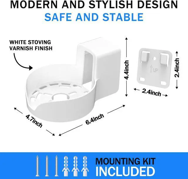 Alt view image 5 of 5 - SONGCHEER-Router Shelf Wall Mount for Tp Link Deco X20 X50 X60 X55 Deco Mesh WiFi 6 WiFi Router Holder Stand Bracket Shelf Cable Organizer with Screw Mounting Kit (3Pack)
