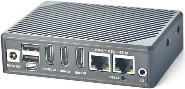Alt view image 2 of 5 - NanoPC-T6 LTS Mini Computer WiFi Router, Office Home Smart IoT Gateway, Rockchip RK3588 CPU 6Tops NPU, with 2X PCle 2.5G Ethernet Port for AI Edge computing, Support M.2 NVMe SSD Module (4+32GB)