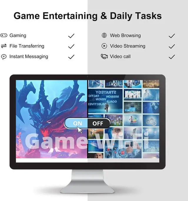 Alt view image 4 of 5 - Wiflyer WiFi6 Wireless Router, AX3000 Dual Band Cellular Router, 4 Gigabit Ports, Secure Wireless Network - Enjoy High-Speed Connectivity, Z8103AX-G