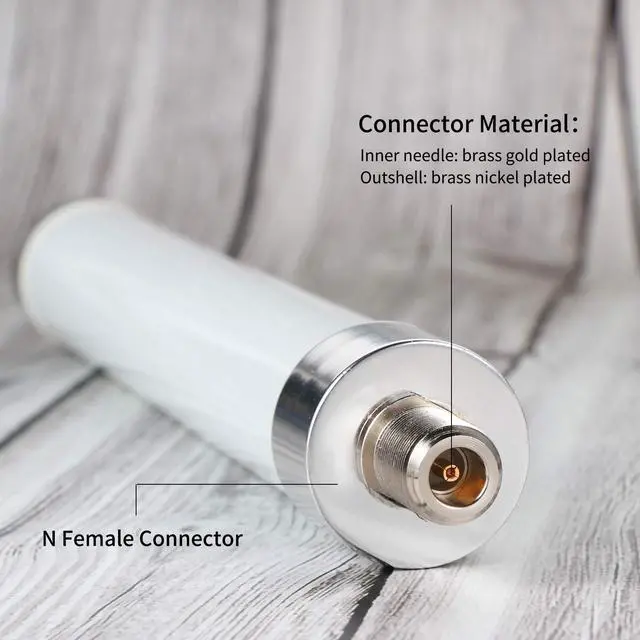 Alt view image 2 of 5 - XRDS-RF 4G LTE Antenna 6dBi Omni-Directional Outdoor Fixed Mount Antenna with N Female Connector for Router, Modem, Radio, Signal Amplifier (698-2700MHz)