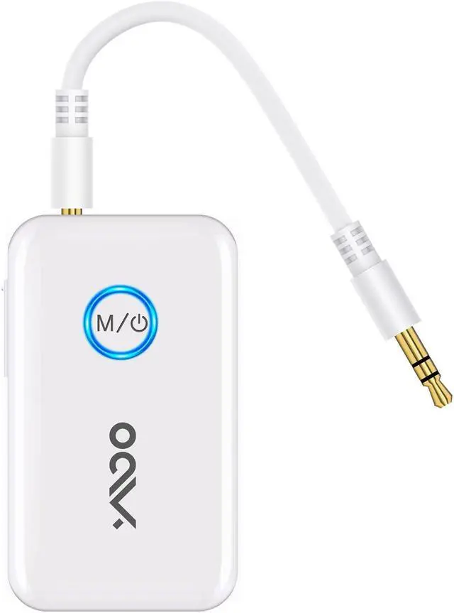Main image of YMOO Bluetooth 5.3 Transmitter Receiver for 2 Wireless Headphones/Speaker/Airplane, 3.5mm Jack AUX Bluetooth Audio Adapter, 22h Long Range AptX Low Latency for Smarphone/Tablet/PC/TV/Home Stereo