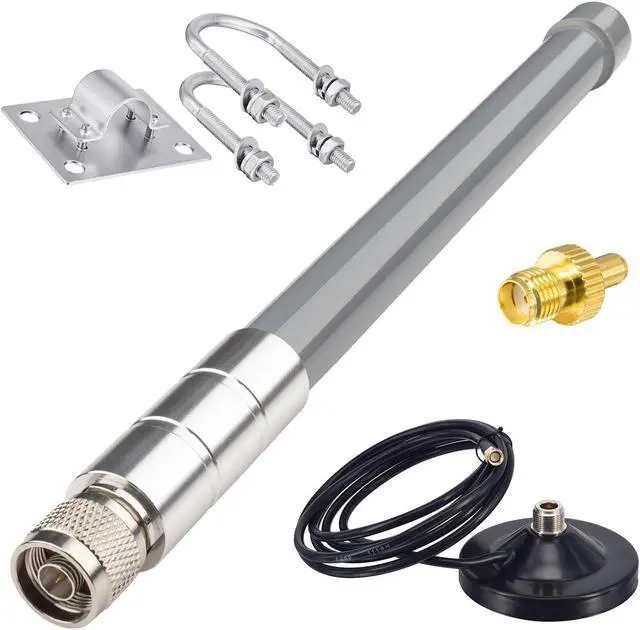 Main image of YOTENKO 4G Cellular LTE 5dBi N-Type Male Connector Fiberglass Antenna 12" + Strong Magnetic Base w/10FT Cable for Cellular Routers and Modems Mobile Hotspots Signal Boosters Wireless Security Cameras