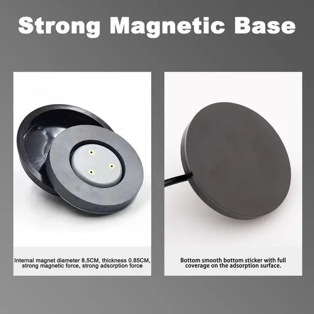 Alt view image 4 of 5 - YOTENKO 4G Cellular LTE 5dBi N-Type Male Connector Fiberglass Antenna 12" + Strong Magnetic Base w/10FT Cable for Cellular Routers and Modems Mobile Hotspots Signal Boosters Wireless Security Cameras