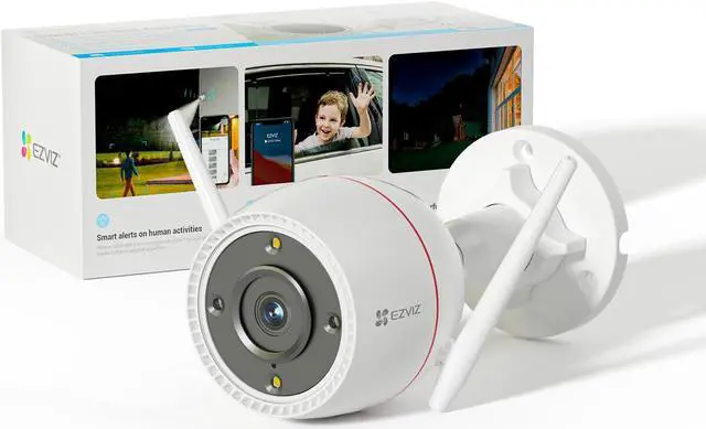 Main image of EZVIZ Two-Way Call 2.5K Outdoor Cameras for Home Security Outside, WiFi Surveillance Camera, No Subscription with Color Night Vision, IP67 Waterproof, Motion Detection, Custom Voice Alerts, Alexa