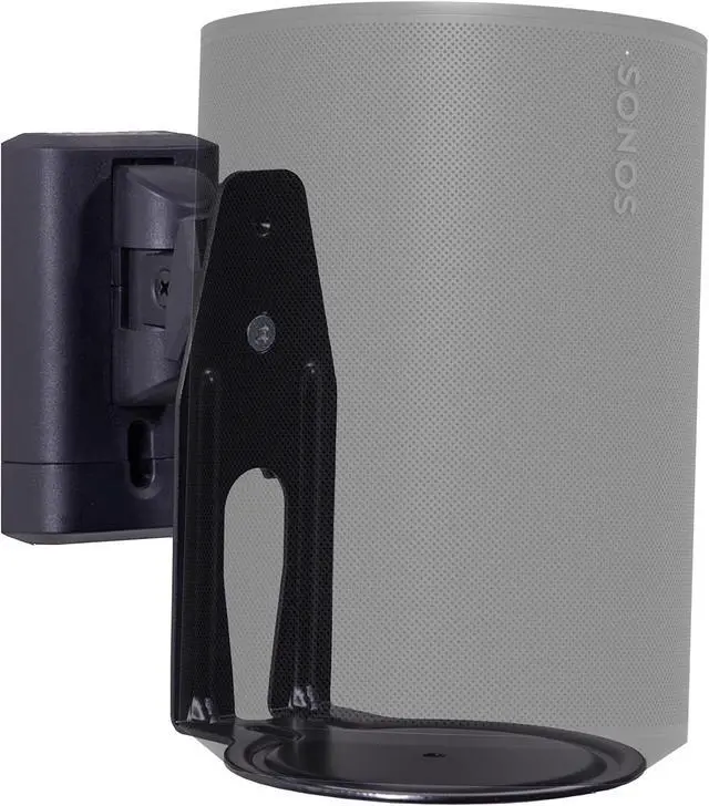 Alt view image 4 of 5 - Sanus Speaker Wall Mounts for Sonos Era 100(tm) Pair - Swivel & Tilt Speaker Mount with Easy 15-Minute Install - White Sonos Speaker Mount 2-Pack...