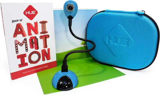 Main image of HUE Animation Studio: Complete Stop Motion Kit (Camera, Software, Book) for Windows/macOS (Blue) with Carry Case
