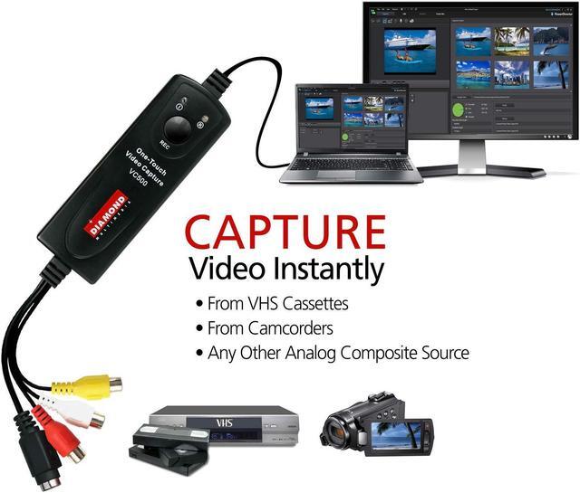 Alt view image 3 of 5 - Diamond Multimedia VC500 One Touch VHS to Digital File, DVD Converter with Easy to use Software, Convert, Edit and Save For Win7,8,10,11