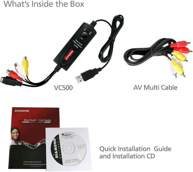 Alt view image 5 of 5 - Diamond Multimedia VC500 One Touch VHS to Digital File, DVD Converter with Easy to use Software, Convert, Edit and Save For Win7,8,10,11
