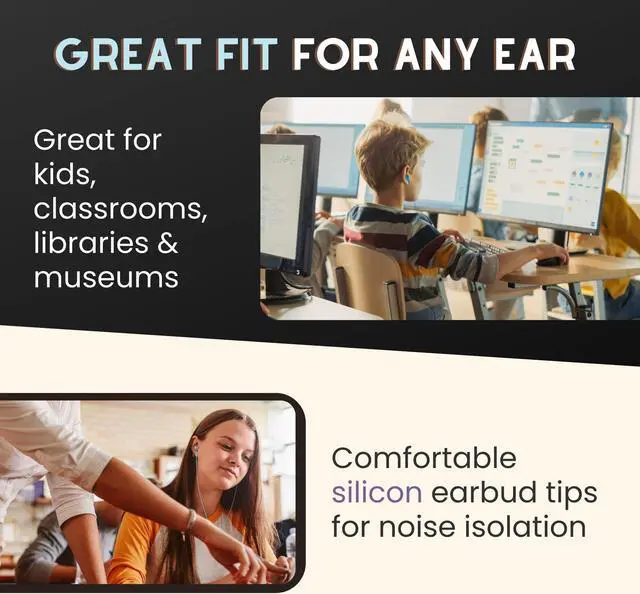 Alt view image 3 of 5 - JustJamz Bulk Earbuds Bubbles 30 Pack of Colorful in-Ear Earbuds Mixed Colors Pack of Wired in-Ear Earphones Compatible with Smartphones for Schools, Kids, Classrooms & Libraries