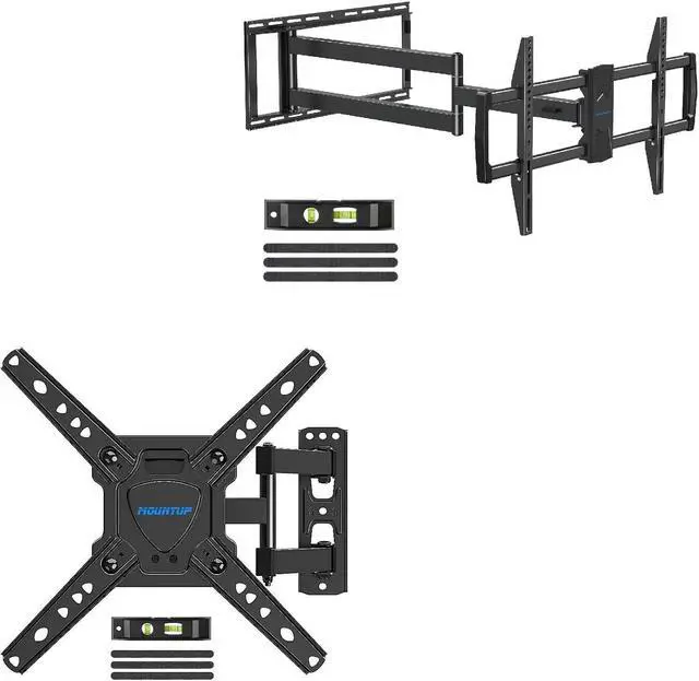 Main image of MOUNTUP MU0018 Swivel TV Wall Mount for 26-50 Inches TVs & MU0059 Long Arm Full Motion TV Wall Mount for 42-90 Inches TVs Bundle