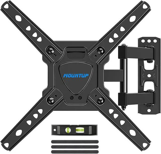 Alt view image 2 of 5 - MOUNTUP MU0018 Swivel TV Wall Mount for 26-50 Inches TVs & MU0059 Long Arm Full Motion TV Wall Mount for 42-90 Inches TVs Bundle