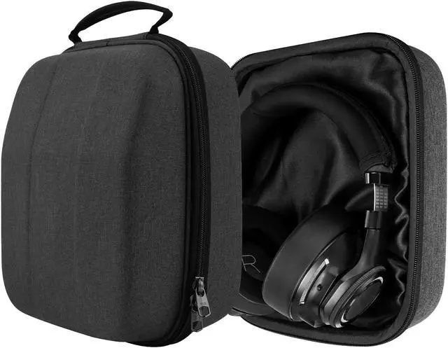Main image of Geekria Shield Headphones Case Compatible with Plantronics BackBeatPRO, BackBeatPRO+, BackBeatGO600, BackBeatGO810, BackBeatPRO2, Replacement Travel Carrying Bag (Dark Grey)