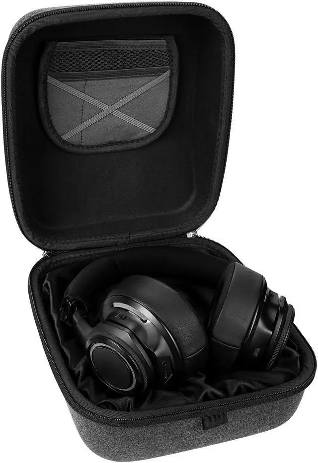 Alt view image 3 of 5 - Geekria Shield Headphones Case Compatible with Plantronics BackBeatPRO, BackBeatPRO+, BackBeatGO600, BackBeatGO810, BackBeatPRO2, Replacement Travel Carrying Bag (Dark Grey)