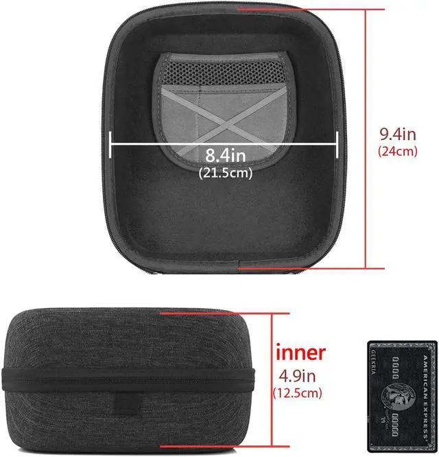 Alt view image 4 of 5 - Geekria Shield Headphones Case Compatible with Plantronics BackBeatPRO, BackBeatPRO+, BackBeatGO600, BackBeatGO810, BackBeatPRO2, Replacement Travel Carrying Bag (Dark Grey)