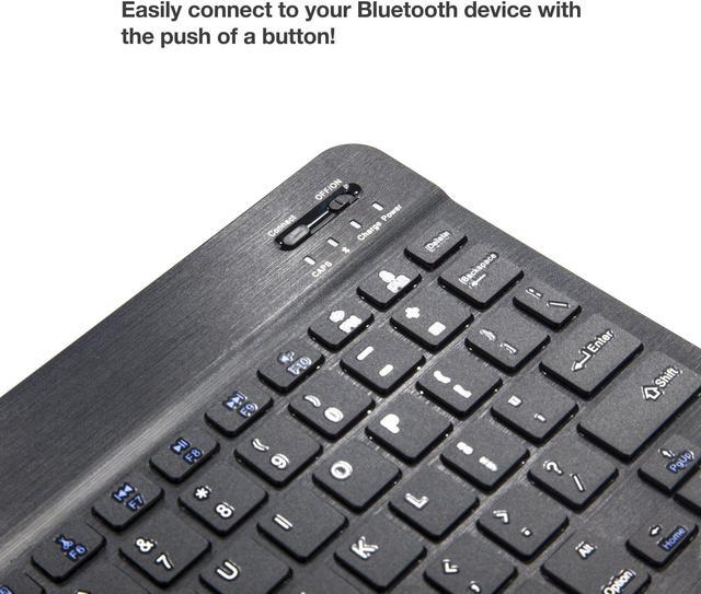 Alt view image 3 of 5 - BoxWave Keyboard Compatible with Owl Labs Meeting HQ Device - SlimKeys Bluetooth Keyboard, Portable Keyboard with Integrated Commands - Jet Black