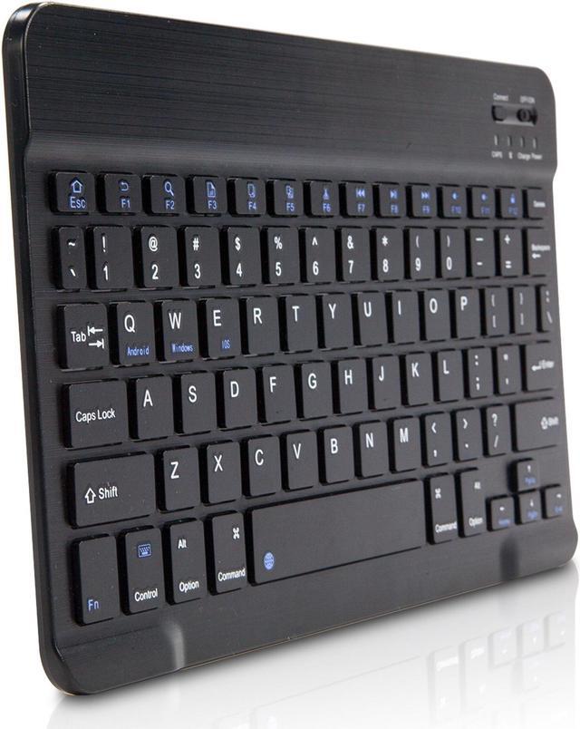 Alt view image 2 of 5 - BoxWave Keyboard Compatible with Owl Labs Meeting HQ Device - SlimKeys Bluetooth Keyboard, Portable Keyboard with Integrated Commands - Jet Black