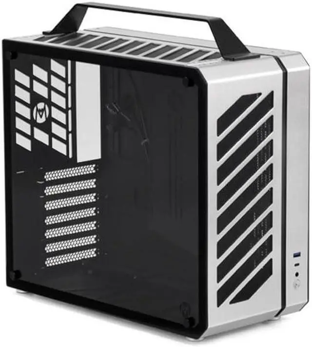 Main image of Mechanic Master C34Plus Portable Desktop ATX Case with Aluminum Handle - 5-Slot Mode Switchable, 240mm AIO Compatibility (RAM Height 44mm), Fits Extra-Long GPUs (Moonlight Silver)