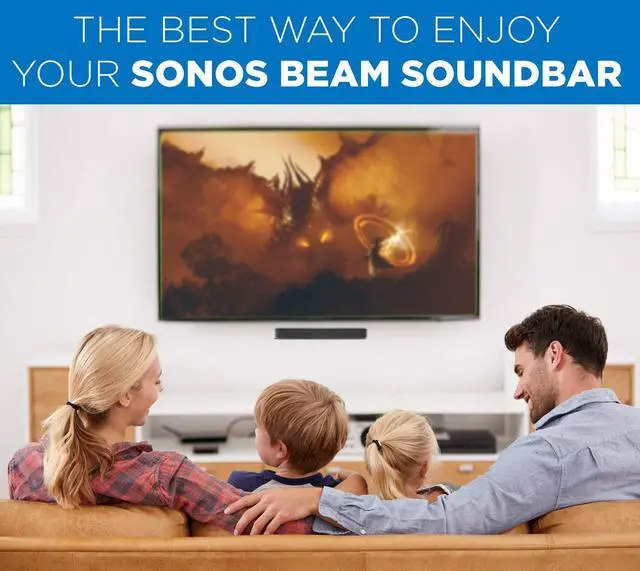 Alt view image 3 of 5 - Mount-It! Soundbar Mount for Sonos Beam, Compatible with Generation 1 & 2, Sonos Beam Mounting Bracket Under TV, Includes All Necessary Mounting Hardware, Black