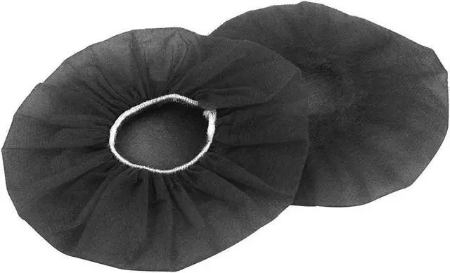 Alt view image 2 of 5 - Geekria 100 Pairs Disposable Headphone Covers for Over-Ear and MRI Headsets, Stretchable Sanitary Ear Pads, Hygienic Earcup Cushion Protectors (M, Black)