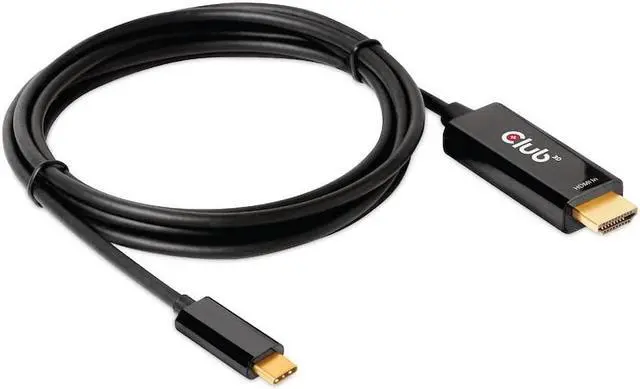 Alt view image 2 of 5 - Club 3D CAC-1334 HDMI 2.0 to USB Type C 4K60Hz M/M Active Cable 1.8m-6ft, NOT for Mac Systems