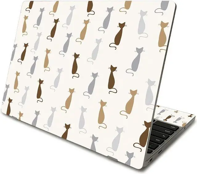 Main image of MightySkins Skin Compatible with Samsung Chromebook 4 (2021) 11.6" - Cat Lady | Protective, Durable, and Unique Vinyl Decal wrap Cover | Easy to Apply, Remove, and Change Styles | Made in The USA