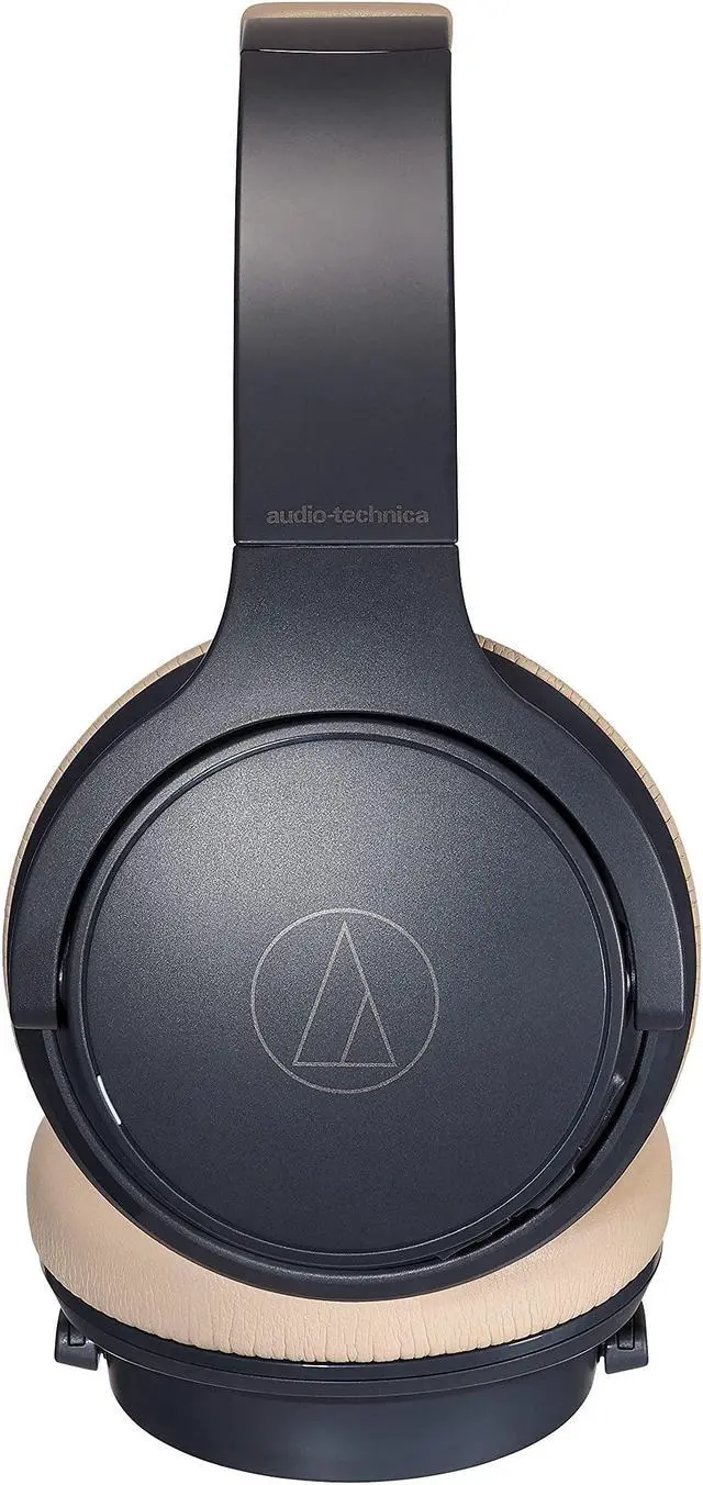 Alt view image 2 of 5 - Audio-Technica ATH-S220BTNBG Wireless On Ear Headphones, Navy/Beige