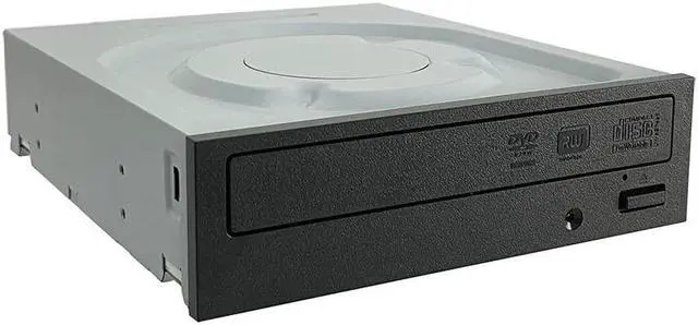 Alt view image 2 of 5 - Digital Lite-On IHAS124 24X SATA CD DVD/RW Dual Layer Internal Burner Drive Writer - Black (Bulk - Drive only)