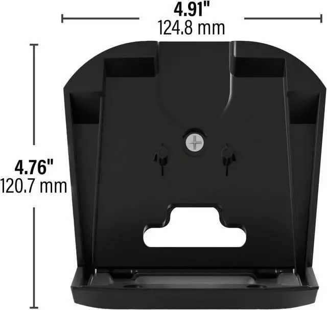 Alt view image 2 of 5 - Sanus Fixed Speaker Wall Mount for Sonos Era 300(tm) - Low Profile Speaker Mount with Easy 3-Step Install & Included Hardware - Single, Black Mount