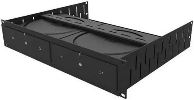 Alt view image 2 of 3 - Penn Elcom Custom Media Rack Shelves Compatible with 2 x Sonos Amp Units