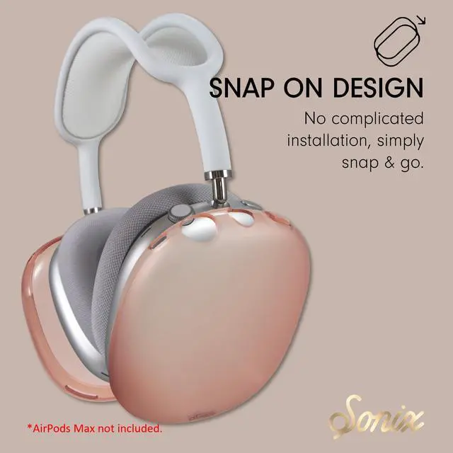 Alt view image 4 of 5 - Sonix Protective Case Cover for AirPods Max Headphones | Frosted Matte Series | Frosted Matte Mauve Coffee