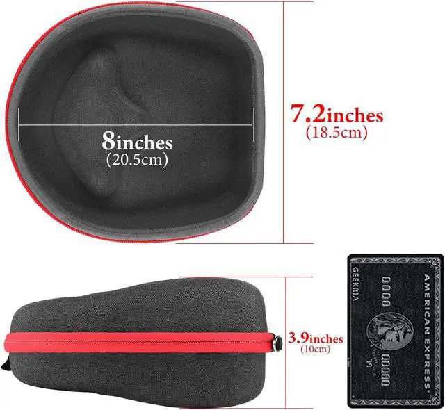 Alt view image 4 of 5 - Geekria Shield Headphones Case Compatible with SteelSeries Arctis 9X/9/7X/7/1, Arctis Nova PRO 7P, Replacement Hard Shell Travel Carrying Bag (Dark Grey)