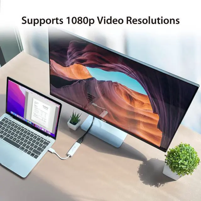 Alt view image 2 of 5 - j5create USB to HDMI Multi-Monitor Adapter Supports 1080p 2048 x 1152 @ 32 bits | USB 3.0 with 2.0 Support | Adapter is Compatible with Both Mac & Windows (JUA254)