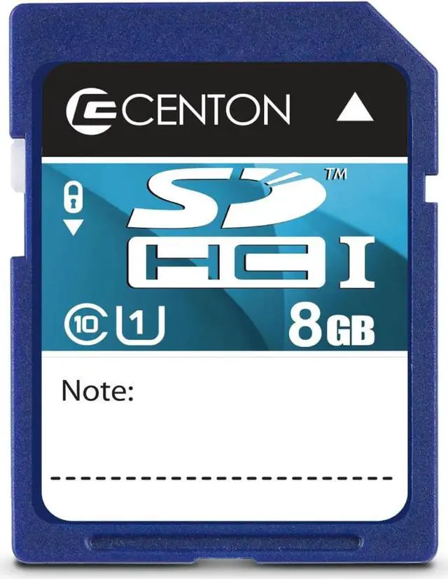 Main image of Centon Electronics MP Essential SDHC Card, Ultimate Memory Card for Phones, Tablets, Cameras, and More, UHS1, 8GB, 5 Bulk Pack
