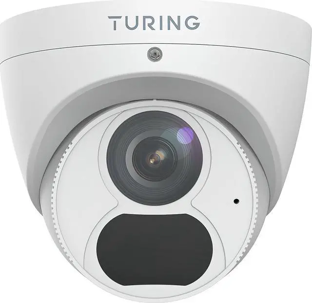 Main image of Turing TP-MED8M28 Smart Series 8MP IR Turret IP Camera, White; 2.8mm Fixed Lens; Face Recognition, People and Car Detection with Smart Series NVR Bridge