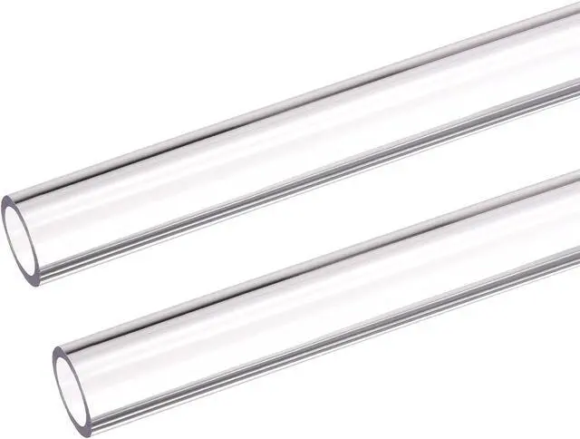 Main image of uxcell PETG Tubing Hard Tube 12mm ID, 16mm OD, 0.5m/20inch Length, Clear for PC Water-cooling System 2pcs